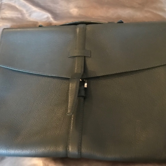 Kiton hand stitched Italian leather bag
